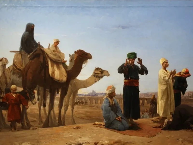 1830-Louis Claude Mouchot - La preghiera serale